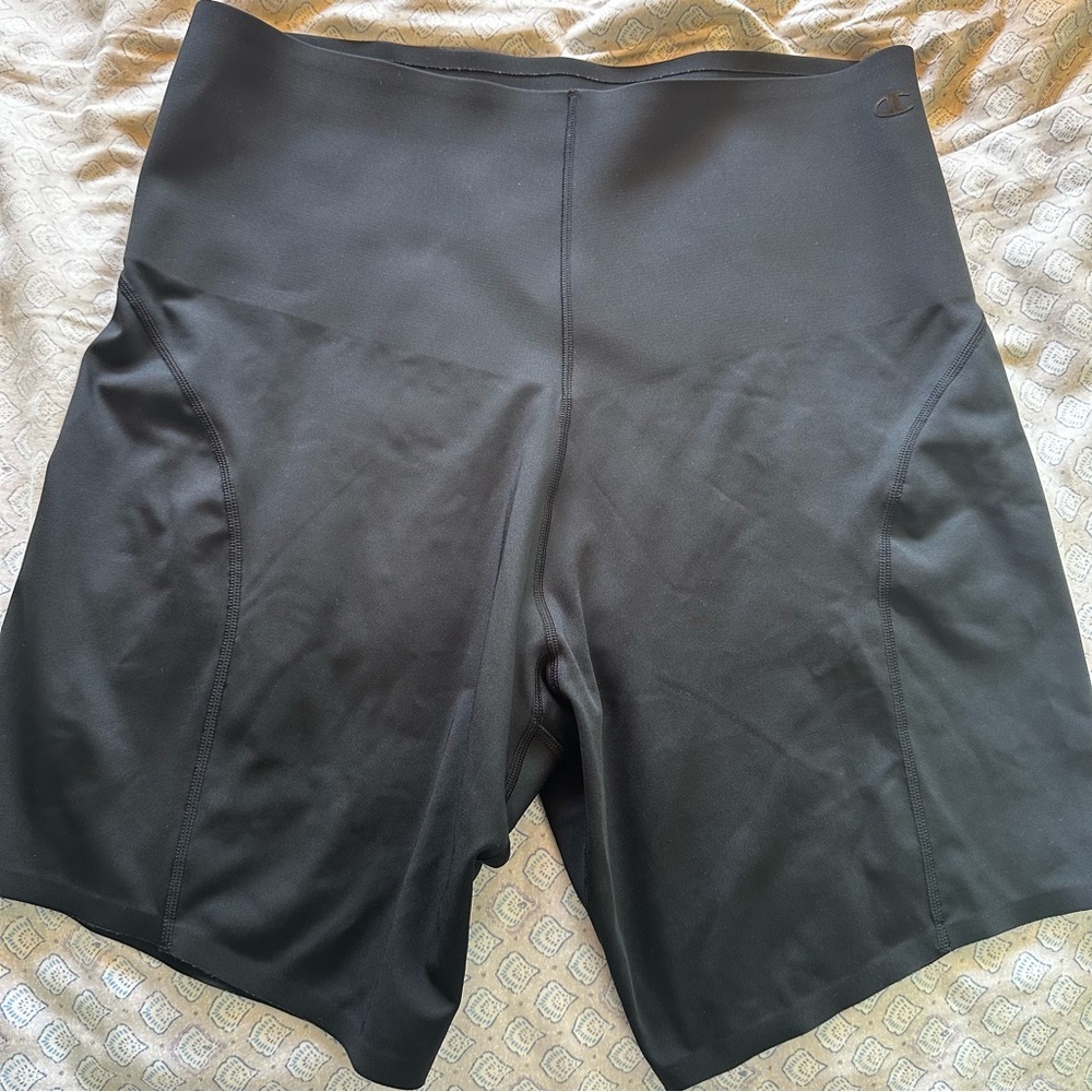 Champion Black Athletic Shorts Tight Tummy Band     Size 2XL